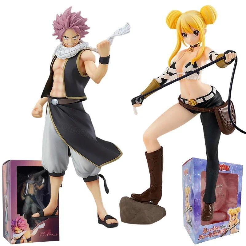 Figur Anime Fairy Tail Lucy Aquarius/Taurus POP UP PARADE 19cm, Figur Aksi Natsu Dragneel, Boneka Mo