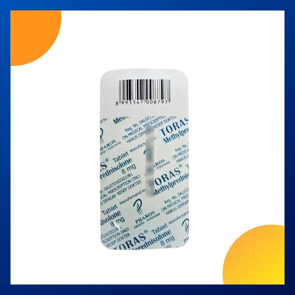 TORAS 8 MG 1 BLISTER @ 10 TABLET