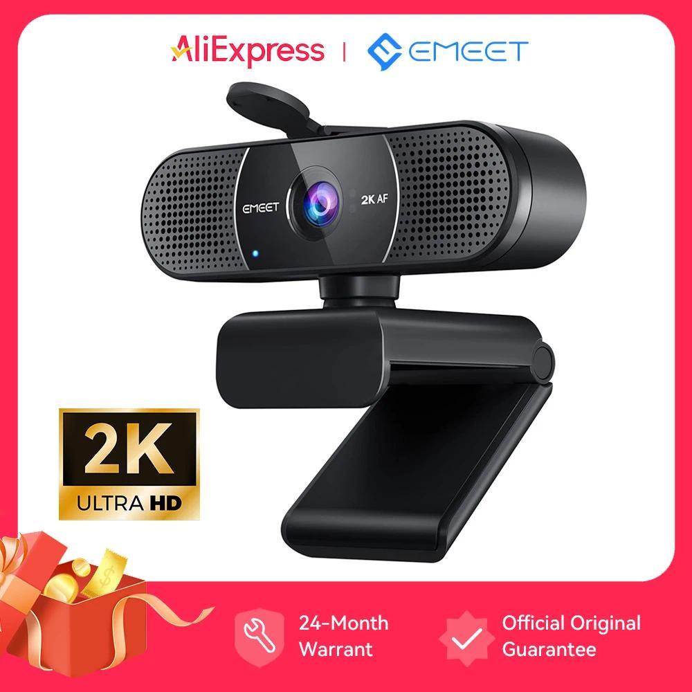 2K Webcam 1440P Web Camera Autofocus Streaming Camera 1080P EMEET C960 2K With Microphone USB Web Ca