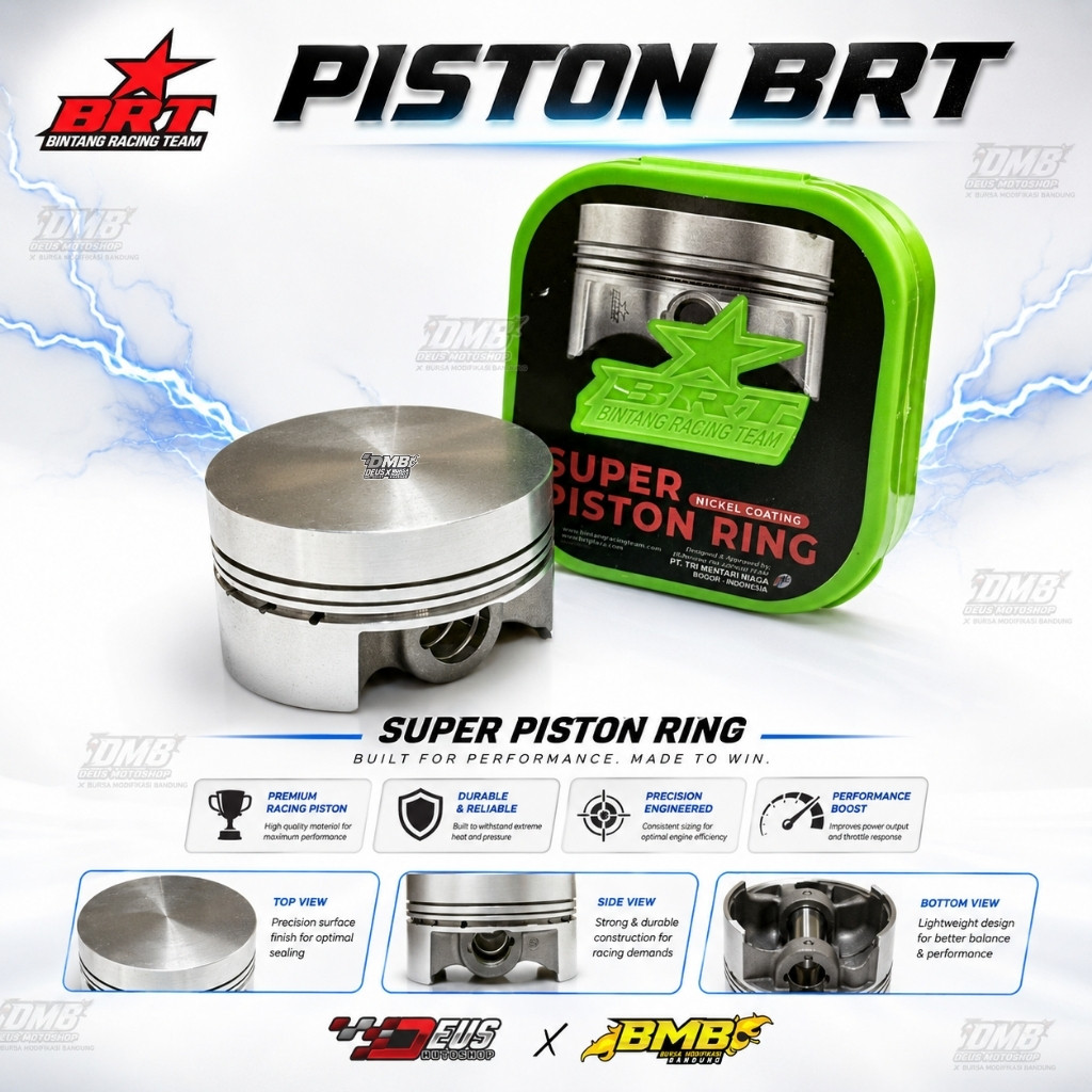 Piston Super Forged BRT Pin 14 63 64.5 66 68 mm / Seher Set 63mm 64,5mm 66mm 68mm Nmax KLX CRF R15 V