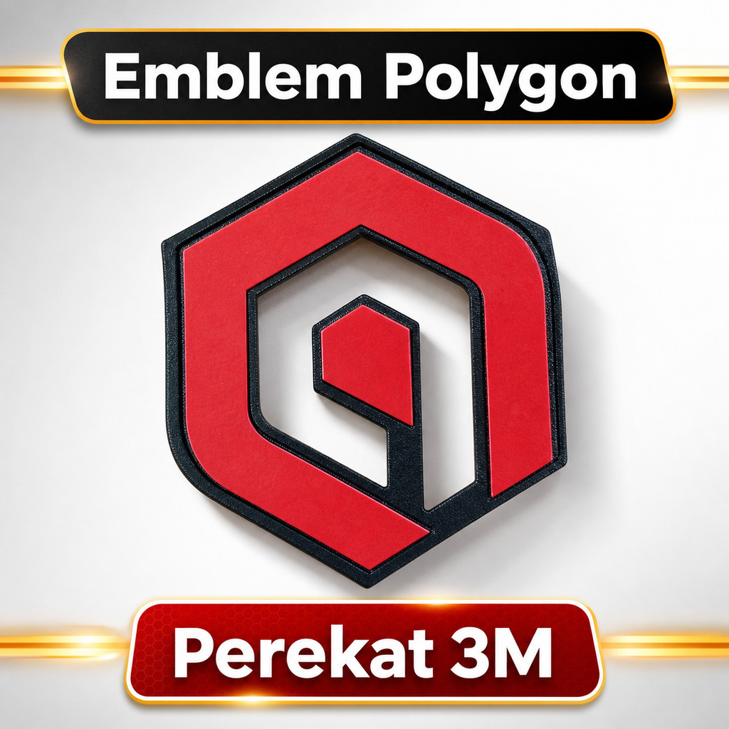 Polygon Emblem Sepeda Polygon Logo Depan Head Badge Bikes