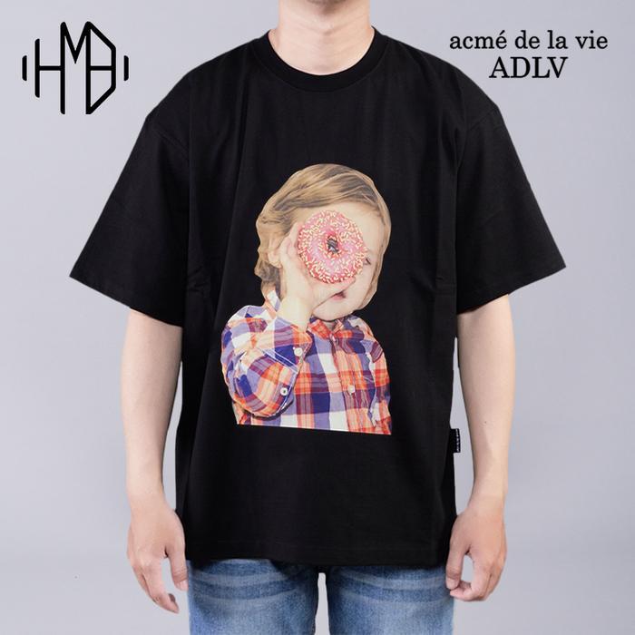 ADLV Acme De La Vie Baby Face Checked Shirt Donut Tee acmedelavie - Black, Size 1