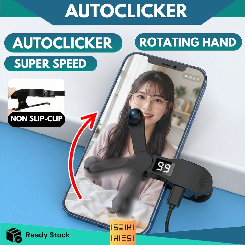 Smart Screen LED Auto Clickers Alat Tap Tap Layar Untuk Live Multifungsi Klik Otomatis