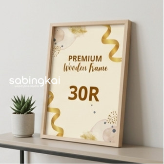 Bingkai Foto Kayu 30R JUMBO Frame Foto Bingkai Kayu Ukuran 30R 76.2 x 101.6 cm Bingkai Kayu Pinus Al