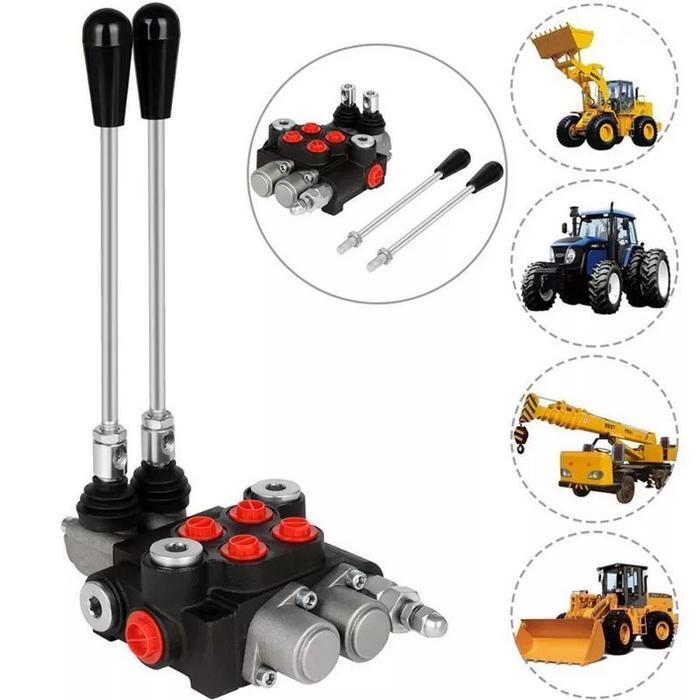 Hand Control Valve P40-02 Hydraulic Monoblock Katup Distribusi Hidrolik Manual Control Valve