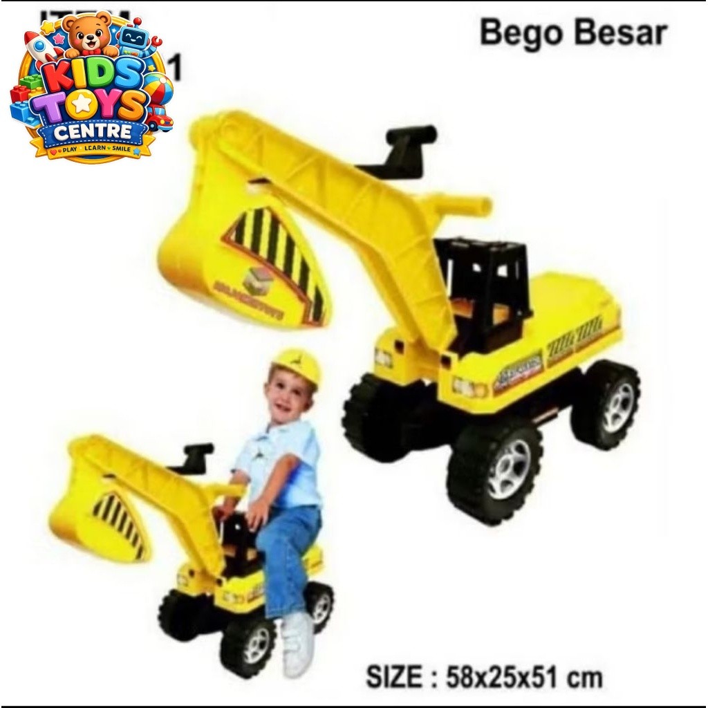 Mainan Mobil Excavator Bego Garuk Bisa Dinaiki Mainan Anak Laki Laki Eksavator Besar ST2121