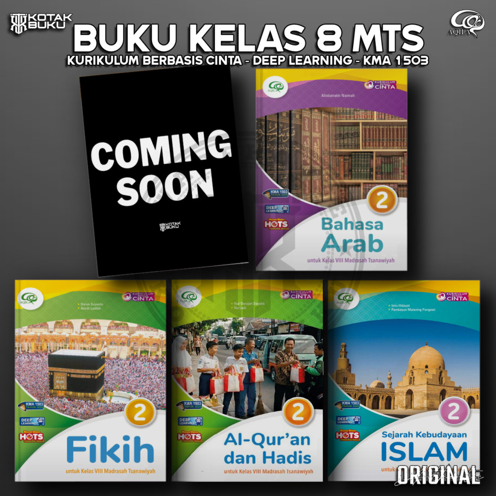 [ TS ] Buku Kelas 8 MTS Kurikulum Berbasis Cinta / Madrasah Tsanawiyah / Aqila / Tiga Serangkai
