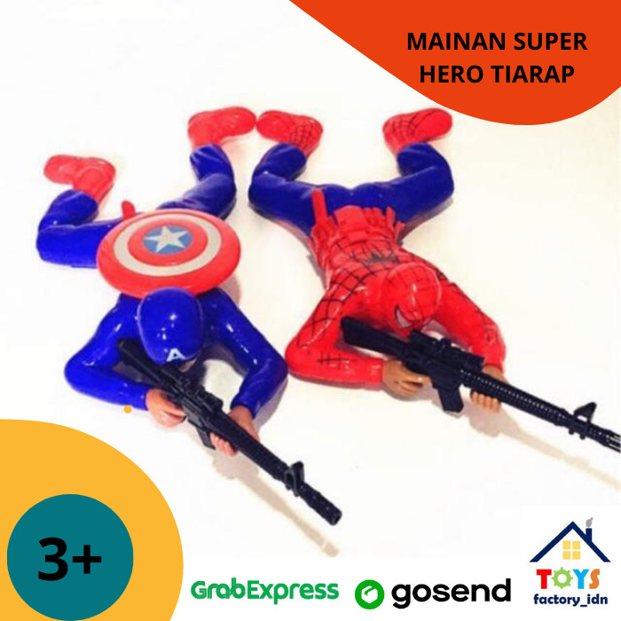 Mainan Anak Robot Super Hero Tentara Merangkak Tiarap