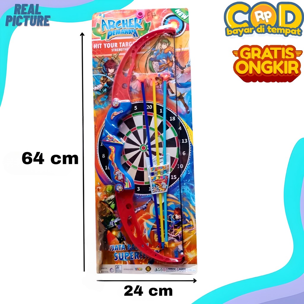 Mainan Panahan 1 Set Besar - Mainan Panah Anak Laki Laki