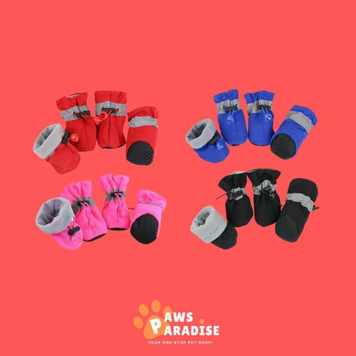 [QQ] Sepatu Anjing Kucing Boots Anti Air / Sepatu Tahan Air Anjing Kucing