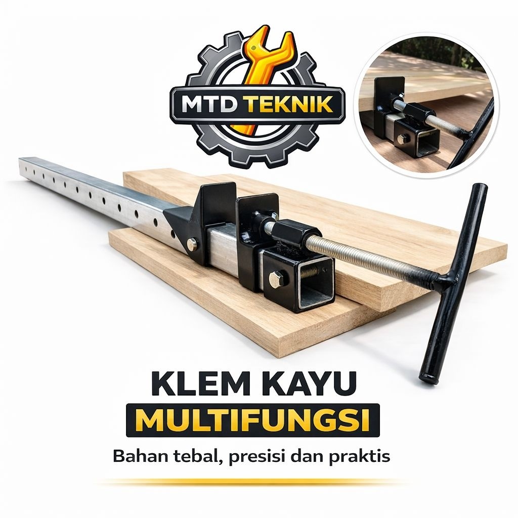 LEMUSHOP Klem Kayu Pres Besi Kuat 100-120 Cm