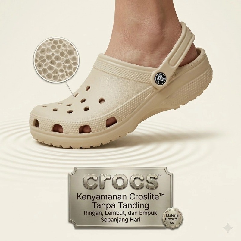 TERBARU [COD] 100% ORIGINAL CROCS UNISEX CLASSIC CLOG / Sandal Crocs Classic Clog / Sandal crocs