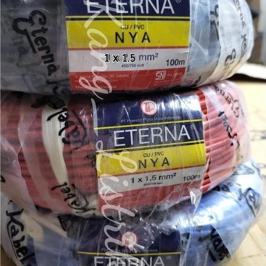 Kabel NYA Eterna 1x1.5mm / Kabel Tunggal Eterna NYA 1x1.5