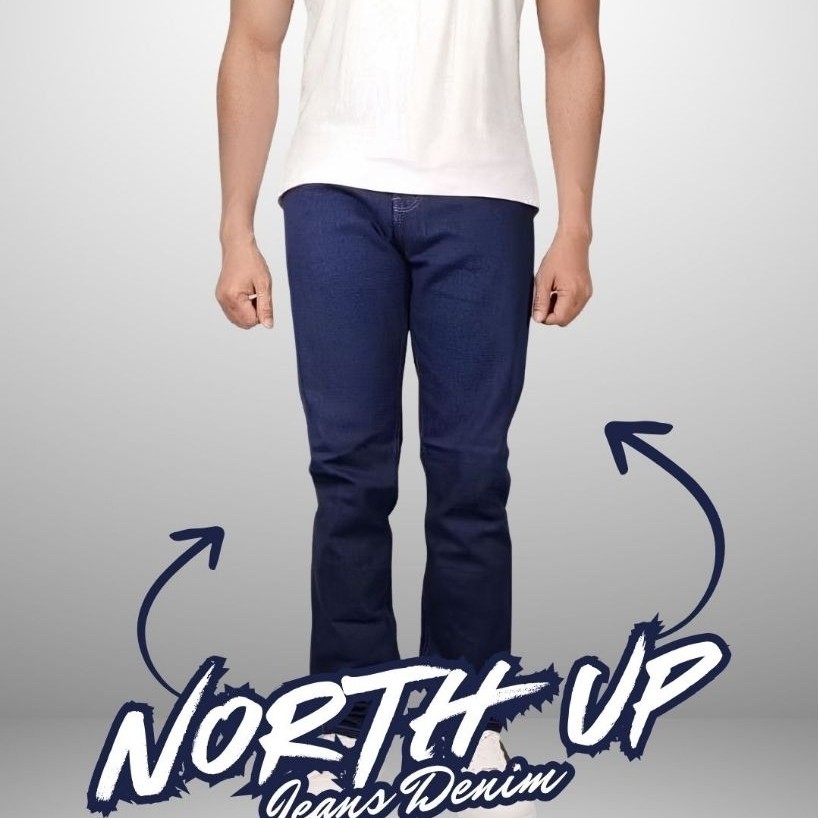 NORTH UP DENIM Celana Jeans Denim / Levis Pria Original