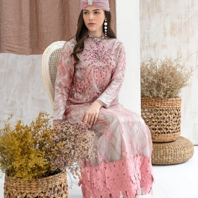 SOLEMIO MAXIDRESS / TERUSAN PANJANG / GAUN PESTA / GAMIS / BAJU MUSLIM MEWAH BRUKAT IMPORT