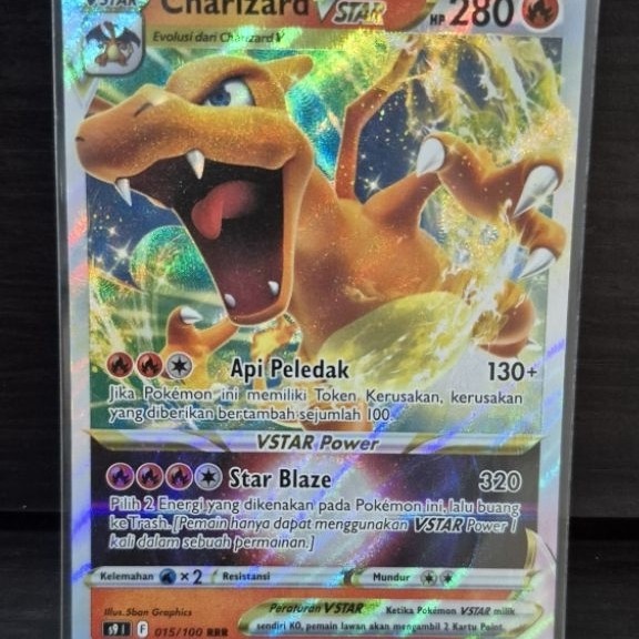 Kartu pokemon Charizard V Star