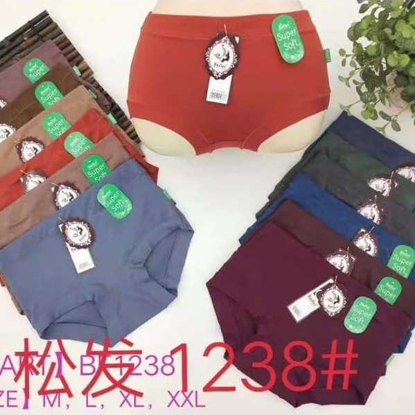 6PCS Celana Dalam Wanita katun premium murah suilei BF 5799 / 1238 SUPER SOFT KARET KECIL CD WANITA 