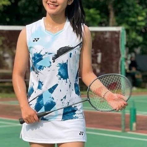 BAJU JERSEY PADEL JERSEY TENNIS JERSEY BADMINTON PREMIUM DESIGN White Tosca Design 10570