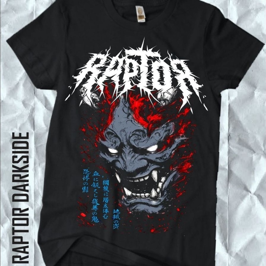KAOS RAPTOR DARKSIDE | YAKUZA | BAJU DISTRO PREMIUM 24S