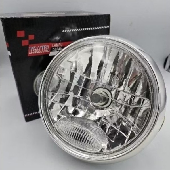 Reflektor Headlamp Bulat 7 Inci PNP untuk Rx King Vixion Old Scorpio