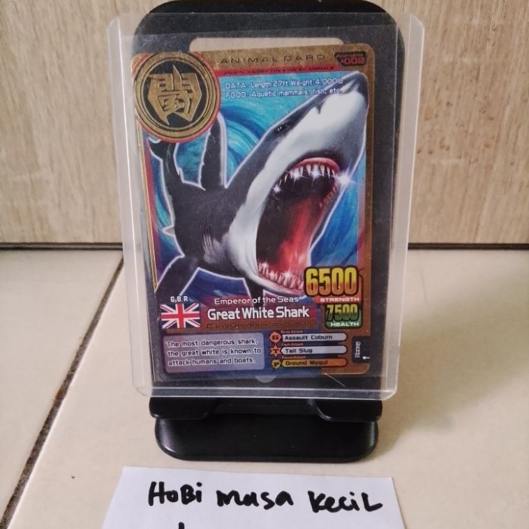 Kartu Animal Kaiser Plus V3 Gold Great White Shark Original Mesin