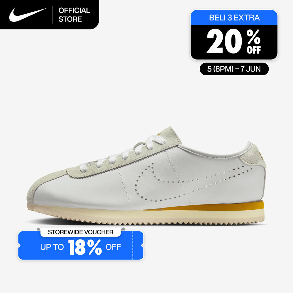 Nike Women's Cortez Leather Shoes - White [HQ1841-100]