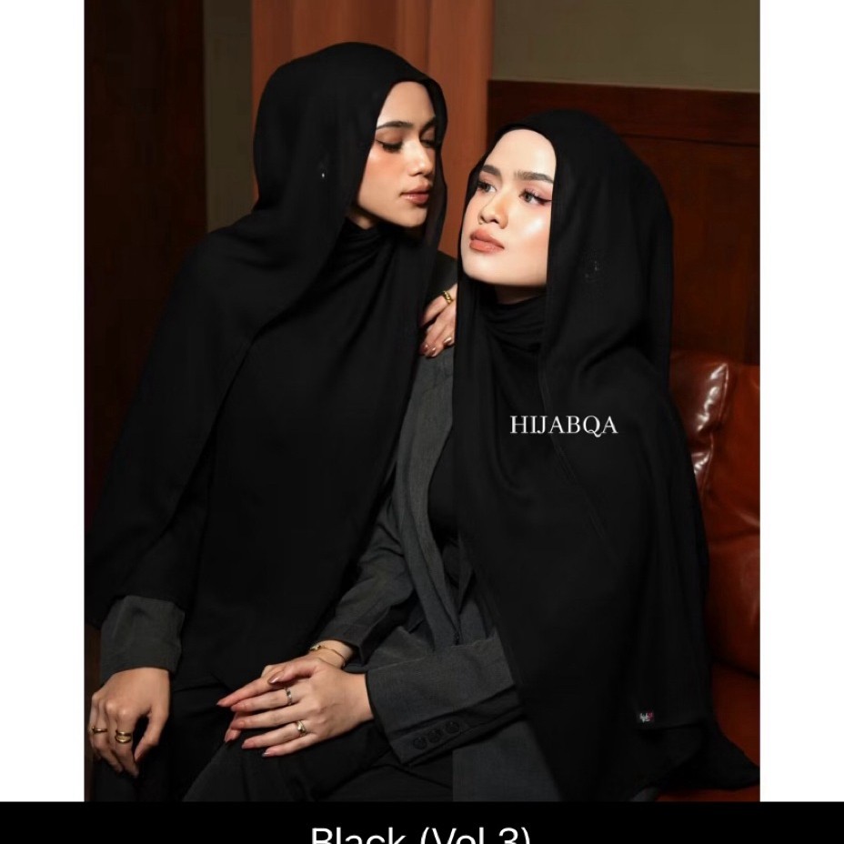 Hijabqa Viscose Pashmina Black