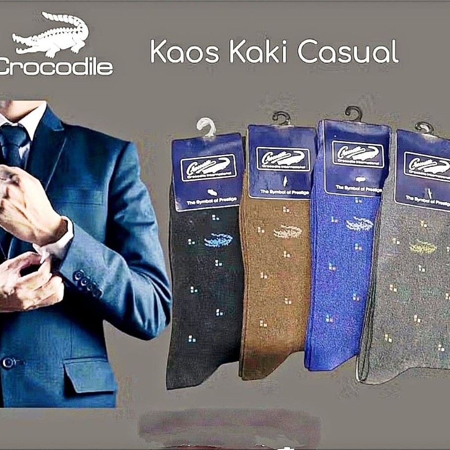 Crocodile Kaos Kaki Pria Casual/Kaos Kaki Formal/Kaos Kaki Business Socks Original Crocodile