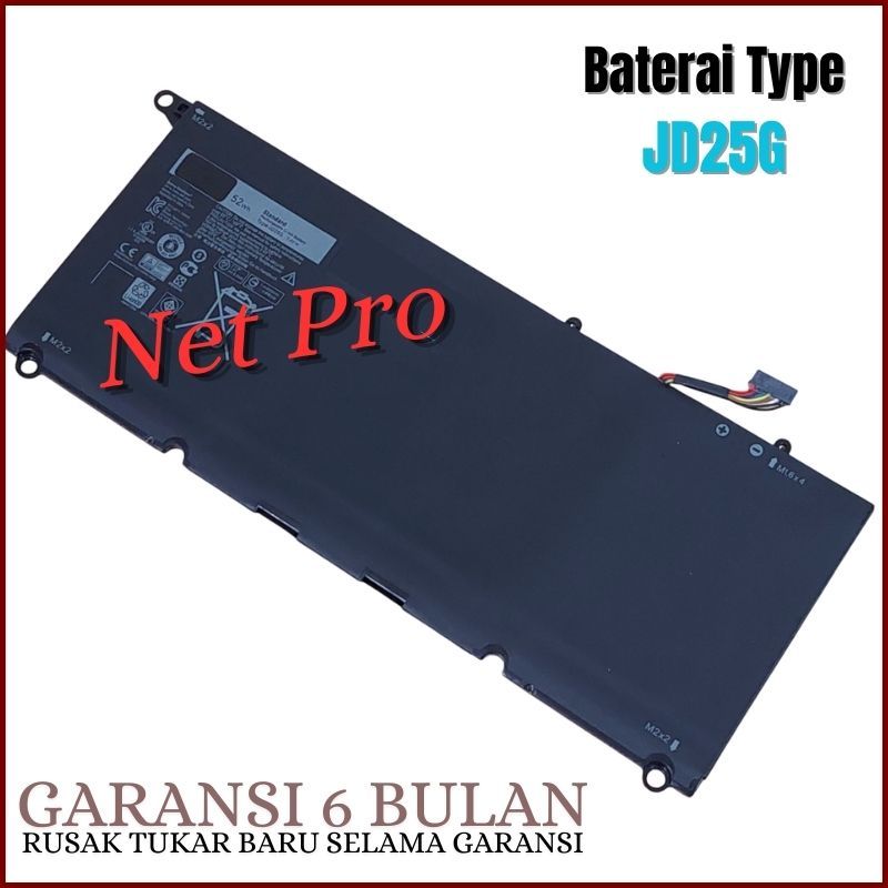 Baterai Battery JD25G Laptop XPS 13 9343 - XPS 13 9350 Series -NPRO