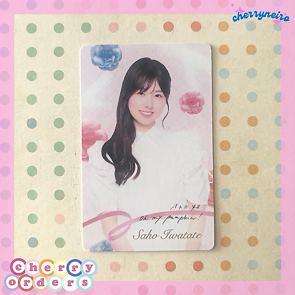 AKB48 Photocard Oh my pumpkin Regular Edition Iwatate Saho