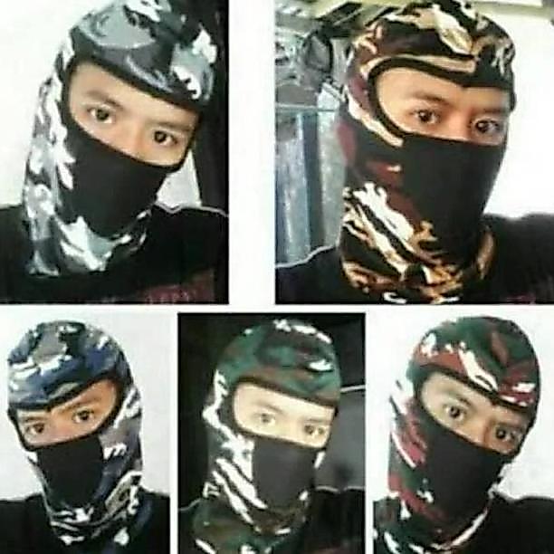 Masker Ninja Army KBR Balaclava Loreng