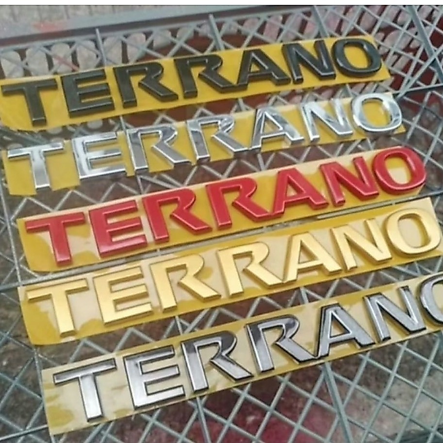 Emblem Terrano Tulisan Terrano Merek Terrano Mobil Nissan Hight Quality Product