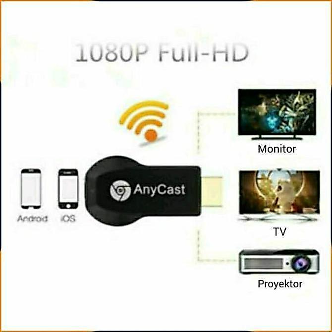 [COD] PAKET LENGKAP ANYCAST DONGLE DARI HP KE TV TABUNG / WIRELESS ANYCASH DONGEL MIRACAST / KABEL R