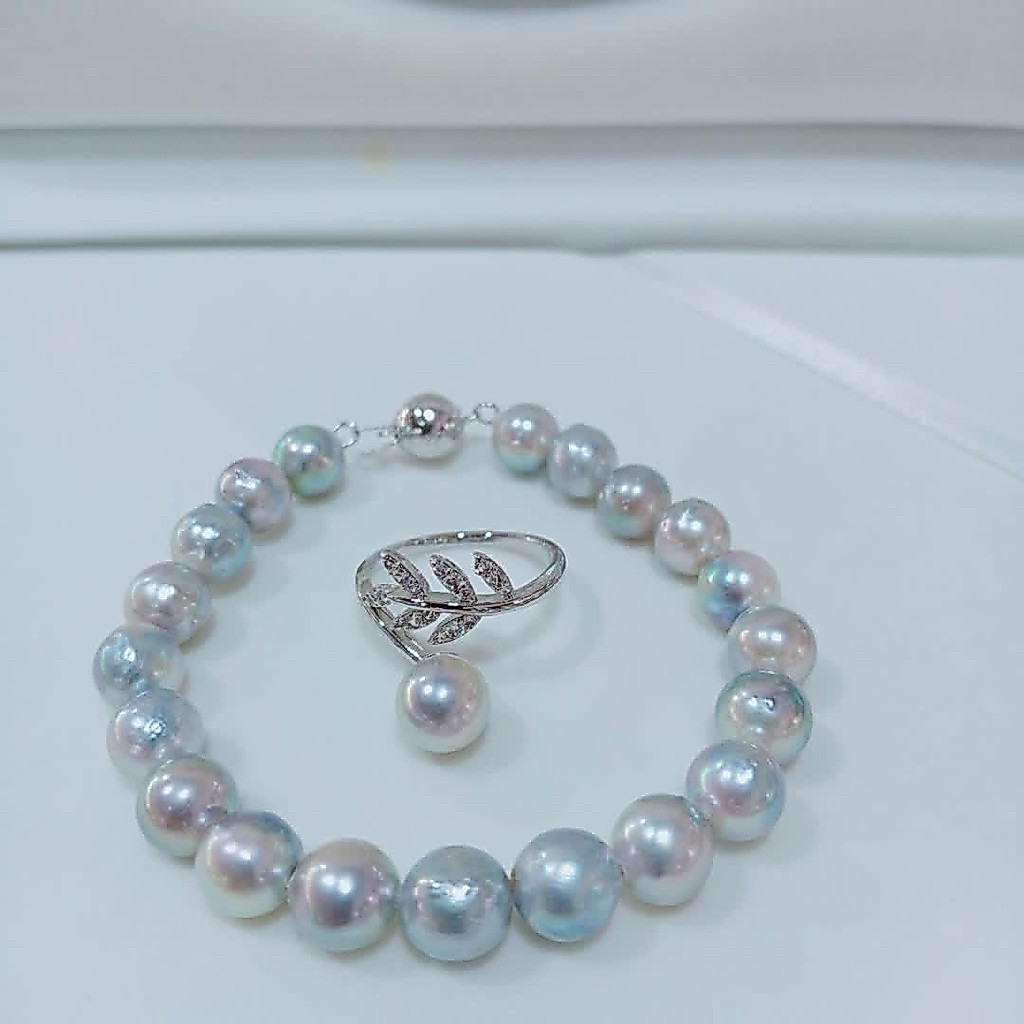 Gelang Mutiara Laut super Grade AAA (silver)