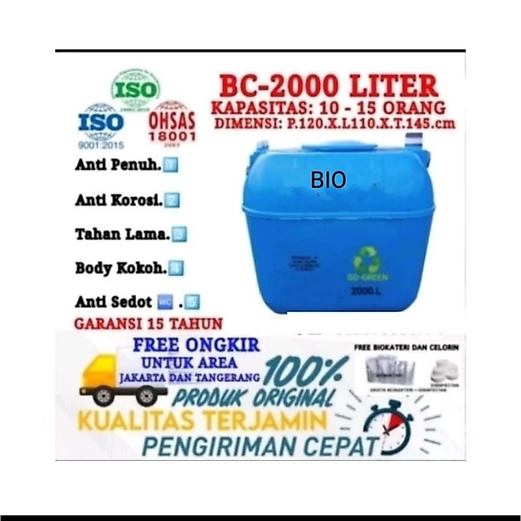 BIO SEPTIC TANK 2000 LITER Bio tech