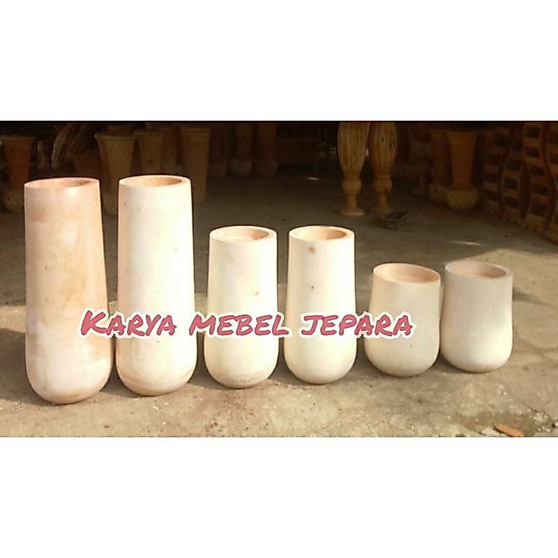 [TEMPAT BUNGA] POT TABUNG POLOS (dapat 1 pasang = 2 pcs)