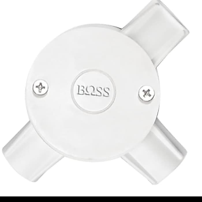 3 Lubang 20mm T Dus Pipa BOSS / T Doos BOSS / T Doos Pipa BOSS 3 Lubang 20mm - B240S/20/3WE/BK