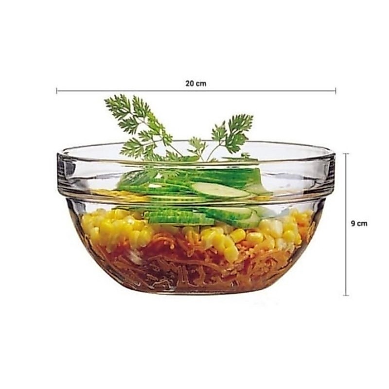 MANGKOK LUMINARC 20CM/MANGKOK KACA/MANGKOK LAUK/MANGKOK SAYUR