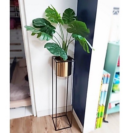 Tinggi 60cm / Standing Pot Gold Informa/ Stand Pot Gold / Rak Pot Gold Informa Murah/ Standing Pot B