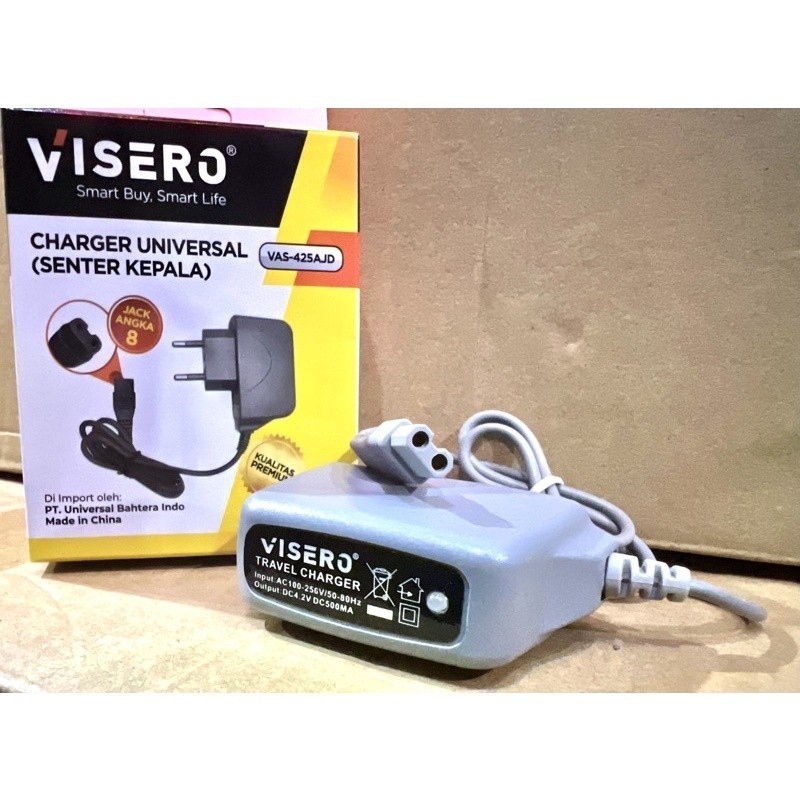 CHARGER SENTER KEPALA VISERO VAS425AJD VAS 425 AJD CAS CASAN DONY 2L 2 LUBANG ANGKA 8