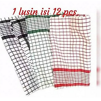 Serbet Dapur 1 Lusin Murah / Kain Lap Dapur Tangan Murah 1 Lusin TAKASIMURA STORE