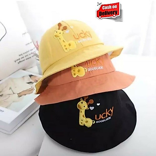 Bucket Hat Tali Balita / Anak Lucky / Bucket Hat Lucky Unisex Usia 2 - 7 Tahun