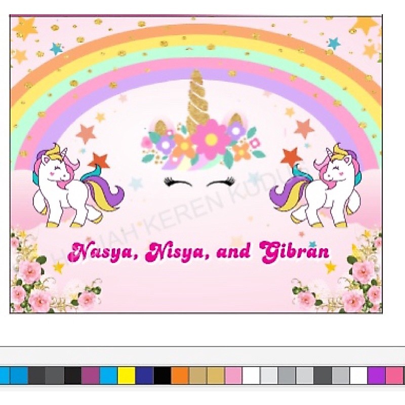 Banner ulang tahun / banner custom