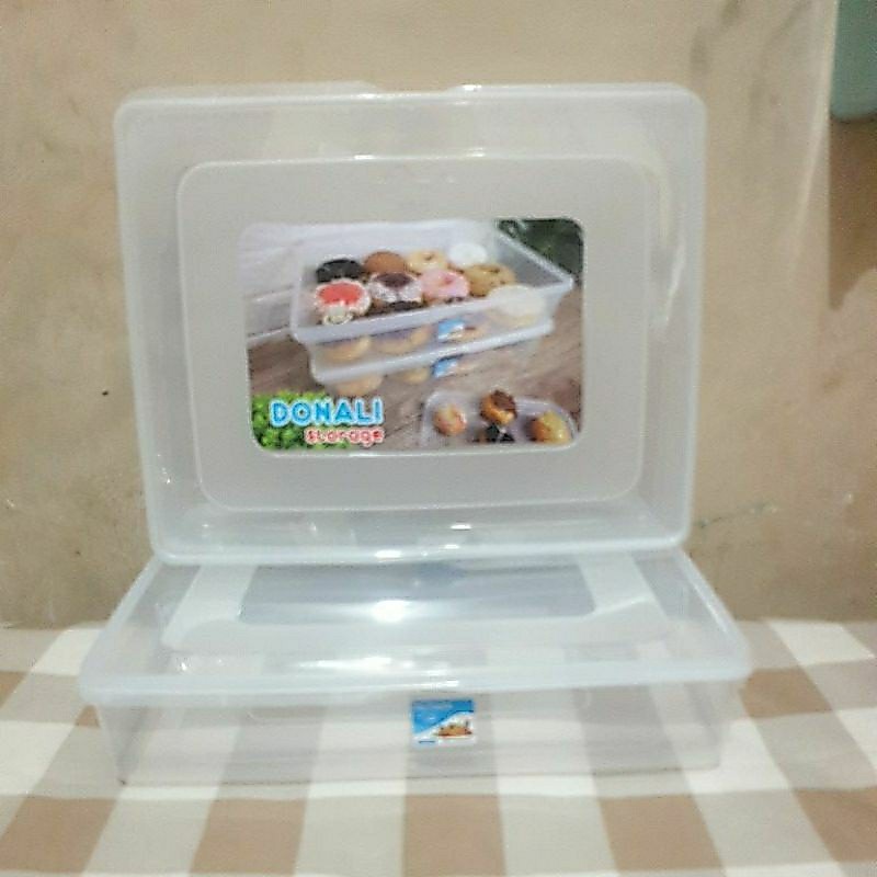 Toples Mutiara KMP 5500 ml Bening   Kotak Donatsu tempat donat