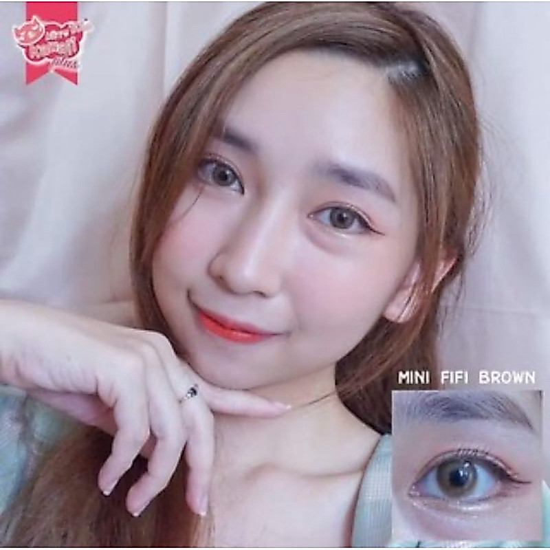 Softlens mini fifi brown dia 14.2 mm kitty kawai