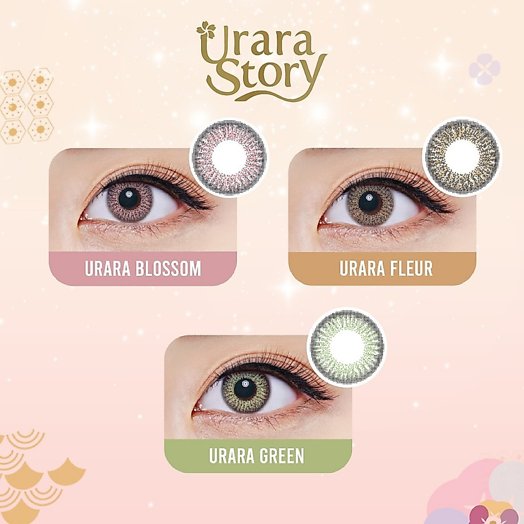 SOFTLENS FRESHKON URARA STORY BLOSSOM, FLEUR, GOLD ( NORMAL S/D -8.00 )