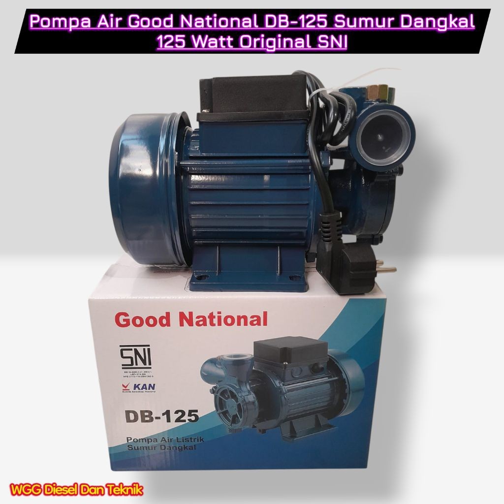 Pompa Air GOOD NATIONAL DB-125 Model DAB Kecil Manual / Pompa Pertamini / Pompa Air Rumah Tangga DB1