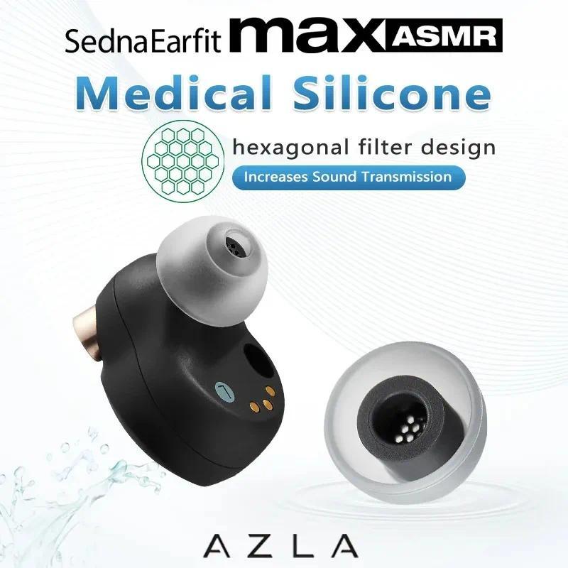 AZLA Max ASMR Standard Eartips Wireless Headphone Mecal Silicone Replacement Earbuds Tips for Buds2P