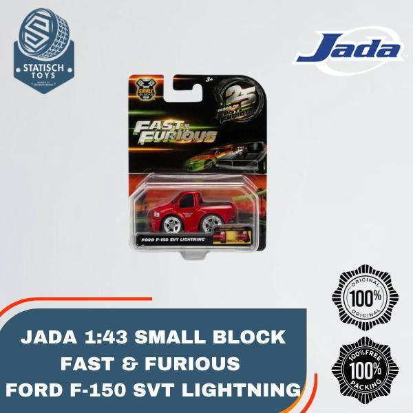 Jada Fast And Furious Tooned Ford F-150 SVT Lightning Skala 43 Diecast Mobil Koleksi Small Block