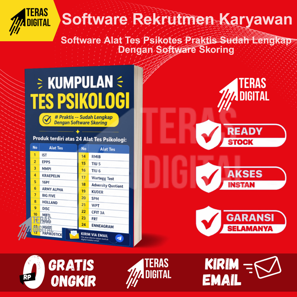 Software Alat Tes Psikotes Rekrutmen Recruitment Karyawan
